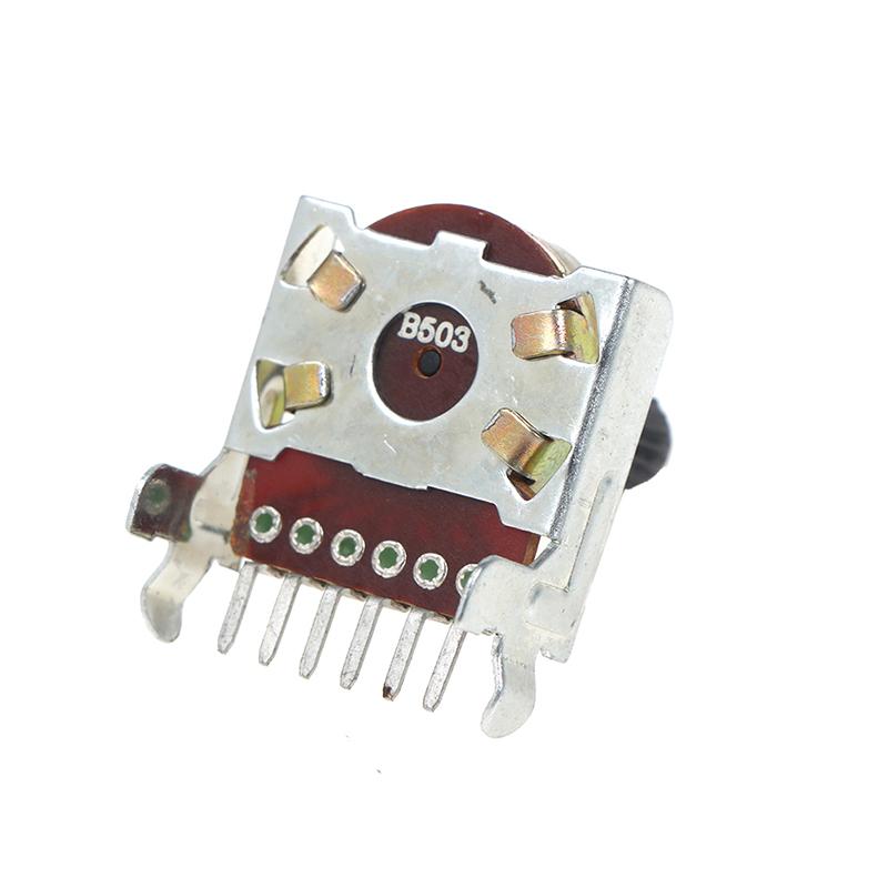 161 Тип поворотный потенциометр двойной B50K усилитель мощности аудио потенциометр громкости 6 футов длина вала 15 мм