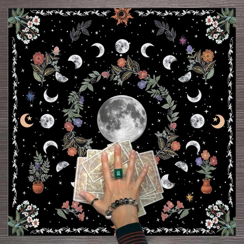 Коврик для настольной игры Астрологические оракулы Настольная скатерть Коврик для карт Гадания Скатерть