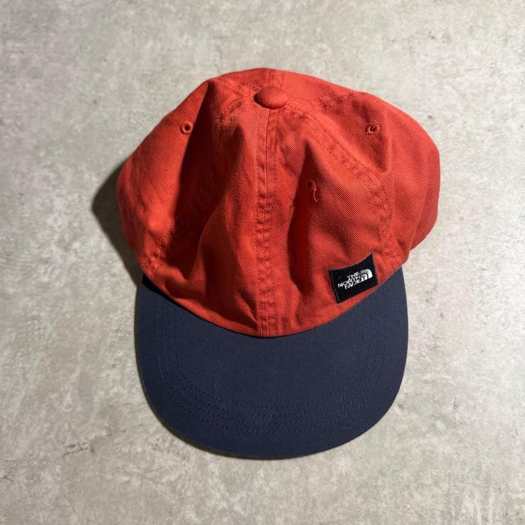 Б/у 00-е годы Сделано в Японии The North Face ROCKSOLID Кепка Оранжевая Синяя