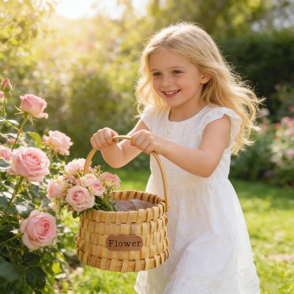 Handmade Rattan Woven Shopping Basket, Bath Basket, Outdoor Picnic Basket, Vegetable Shopping And Picking Old-fashioned Vegetable Basket.