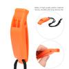 8PCS KS 923 Plastic Water Sports Emergency Survival Outdoor Double Frequency Multifunction Whistle AccessoryOrange
