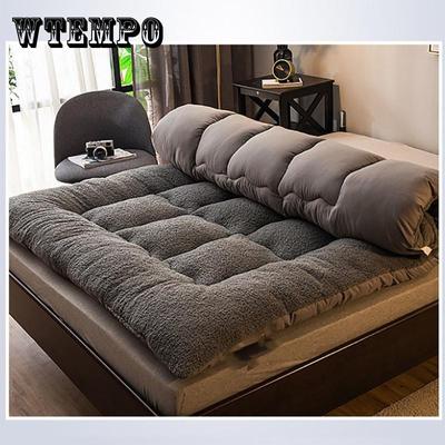 Зимний бархатный домашний спальный коврик с ягненком для спальни, удобная теплая кровать, толстая подушка для студенческого общежития