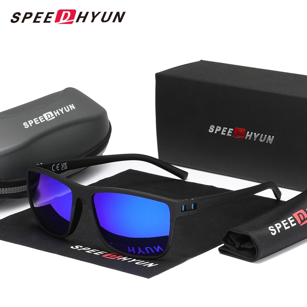 Солнцезащитные очки SPEEDHYUN с антибликовым покрытием, матовый черный металл