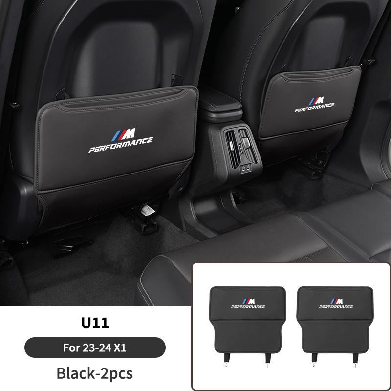 2025 Hot Car Seat Back Anti Kick Pad Leather Protector Cover For BMW 5 Series F10 G30 G38 G60 X1 U11 Auto interior Decoration Ac