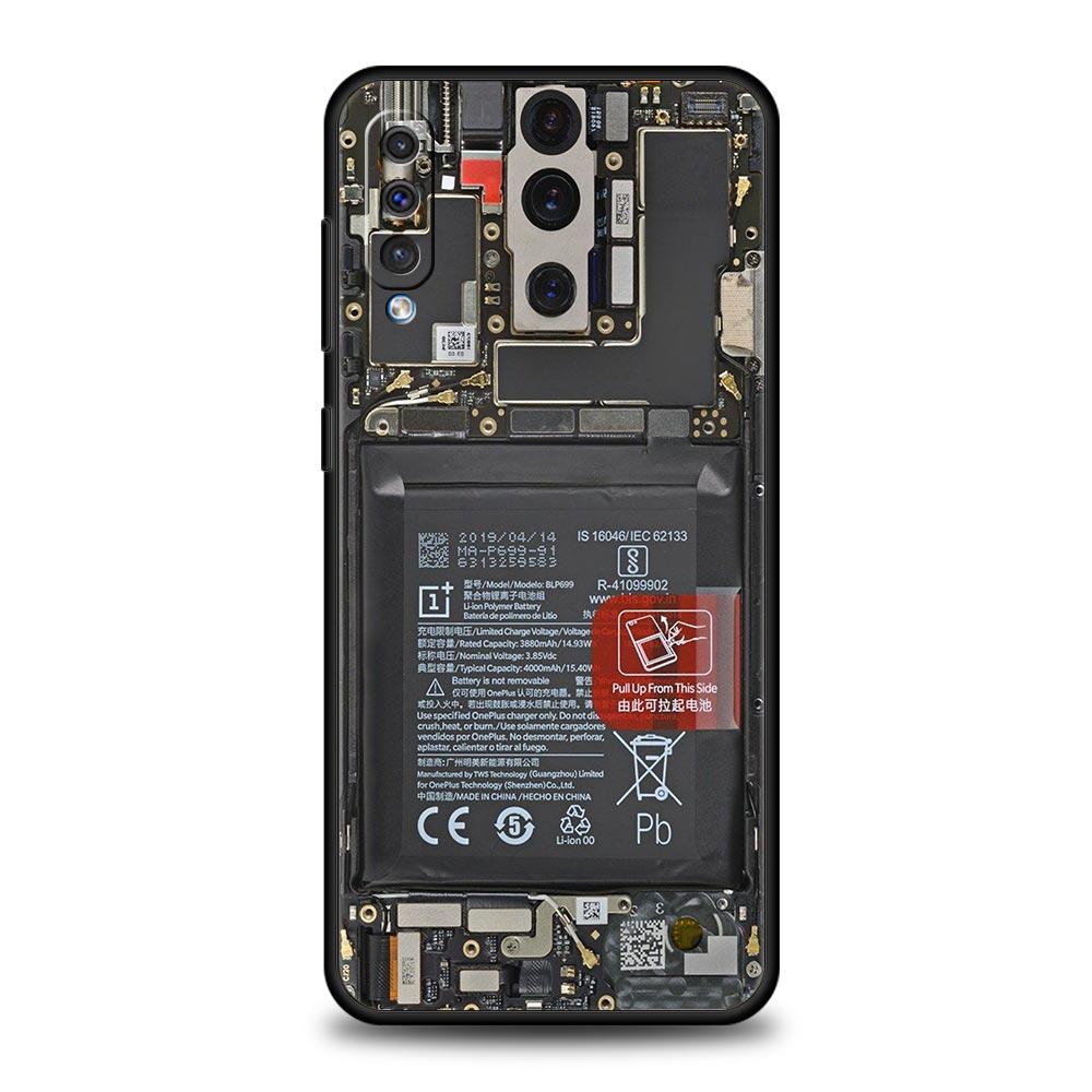Чехол для телефона с рисунком печатной платы для Samsung Galaxy A56 A36 A26 A16 A34 A24 A42 A22 A20 A12 A40 A30 A10 5G Мягкий чехол из ТПУ