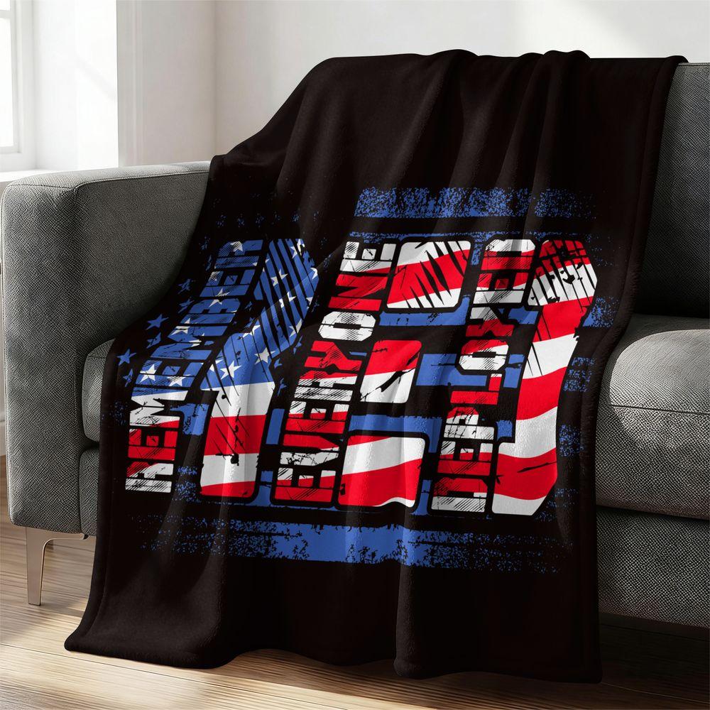 Freedom American Flag Pattern Flannel Blanket Soft Cozy Throw Blanket for Bed Sofa Couch Warm Plush Gift Blanket Home Decor
