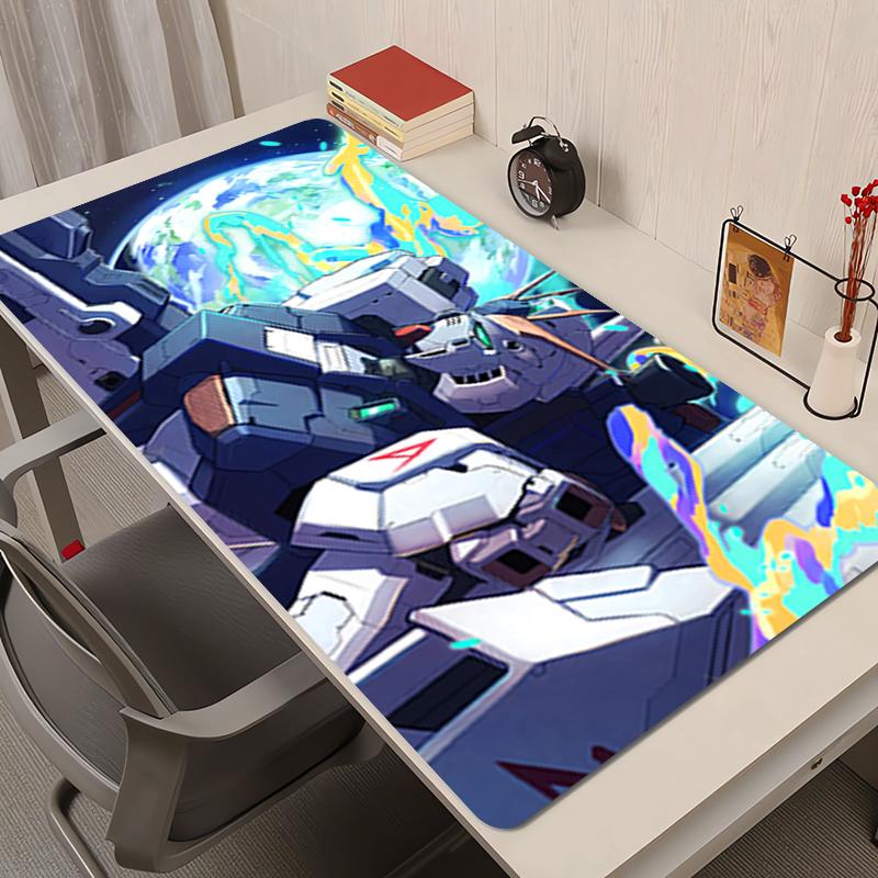 Mouse Pad Mechanical Warrior Gundam Office PC Accessories Extended Pad Anime Desk Mat Antislip Rubber HD Mousepad Gaming Mats