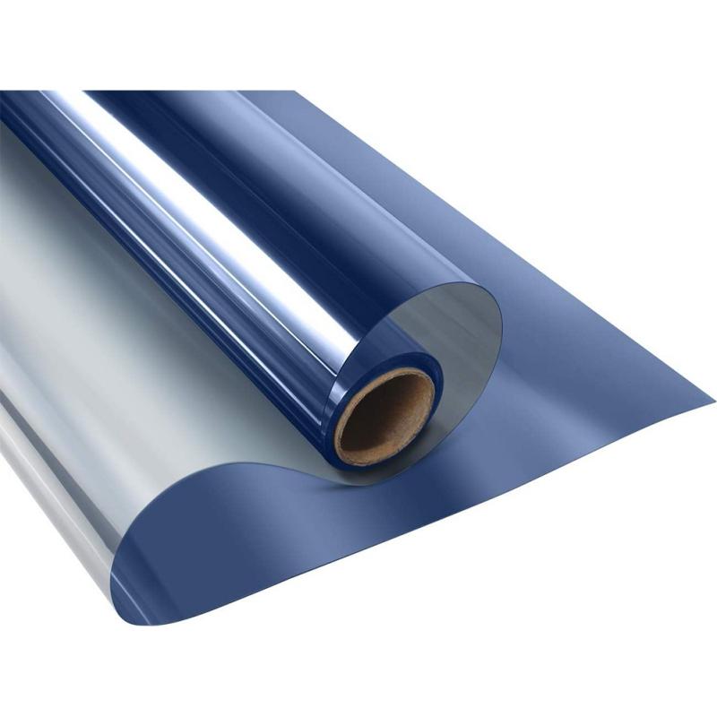 2M Window Film Reflective Silver Mirror Window Tint Self-Adhesive Decal Glass Film for Home Privacy Protection