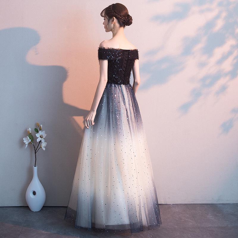 Длинное вечернее платье женское элегантное бальное платье трапециевидной формы из тюля для свадебной вечеринки и выпускного вечера