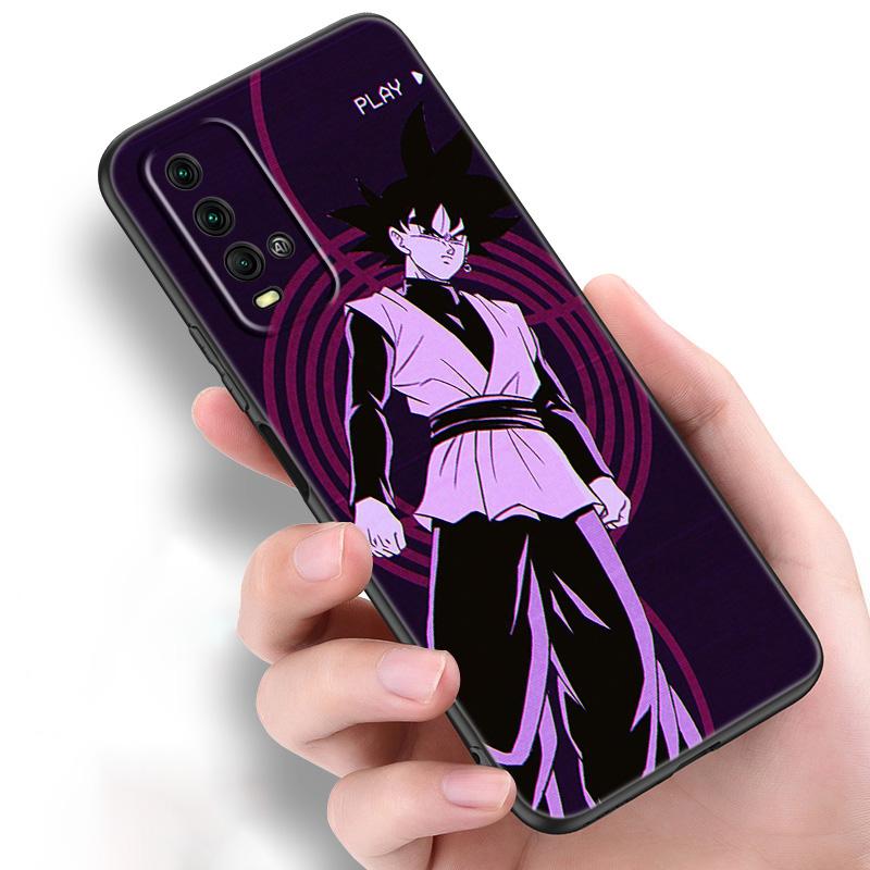 Japan Anime Son Goku Silicone Phone Case For Xiaomi Redmi Note 10 10T 10S 9S 8T 9 8 7 Pro Max 8A 9A 9C 9T Black Soft Cover Coque