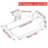 Kitchen Trash Rack Cabinet Door Garbage Bag Holder Stainless Steel Closet Garbage Storage Holder Kitchen Fixture Garbage bracket