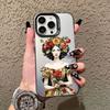 Красивый Классический Молодой Девушки Лазерный Чехол для Телефона для IPhone 13 12 Mini 11 Pro Max 16 15 14 Pro Max Plus Модный Минимализм Чехлы