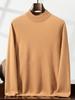 2025 Autumn/Winter Luxury Business Casual Men's Lightweight Warm Solid Half-High Collar Sweater