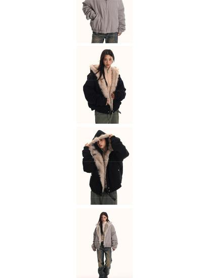 Унисекс хлопковая куртка American Eagle с меховым воротником и флисовой подкладкой для зимней рабочей одежды