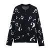 European and American style, new women's clothing, foreign style, fashionable, casual, versatile, jacquard knitted cardigan