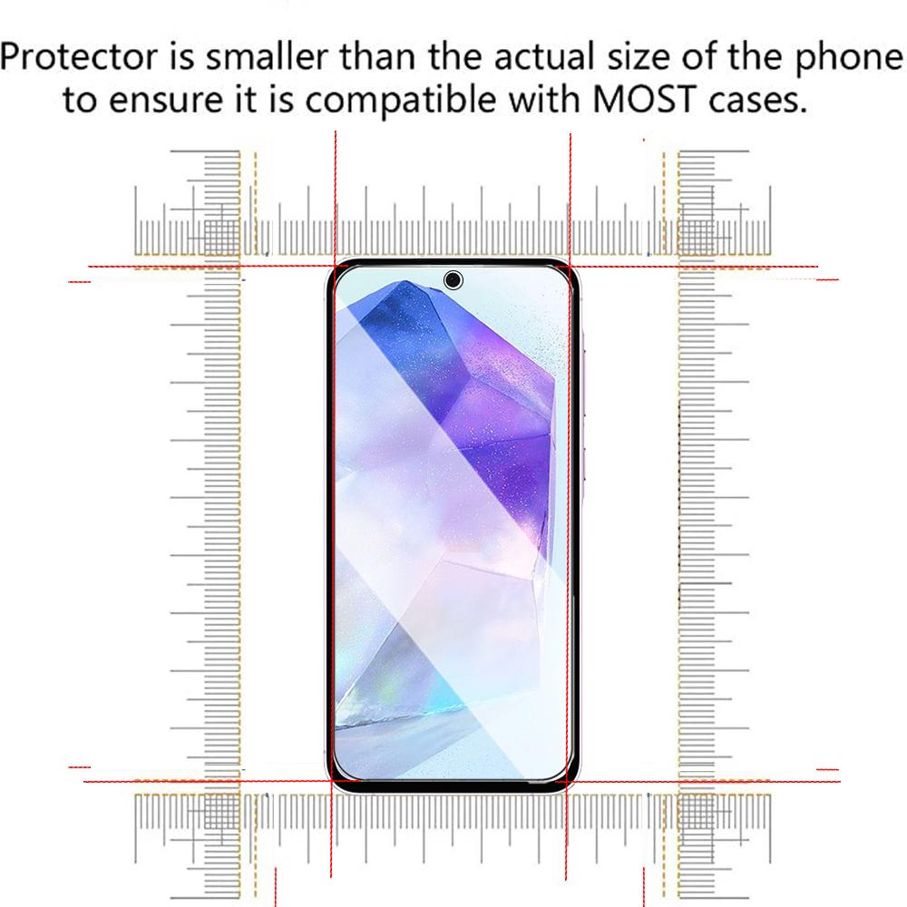 4 шт [2+2] Full HD прозрачное закаленное защитное стекло для экрана + пленка для объектива камеры для Samsung Galaxy A35 A55 5G A05 A05S A15 A25 4G M14 M34 M35