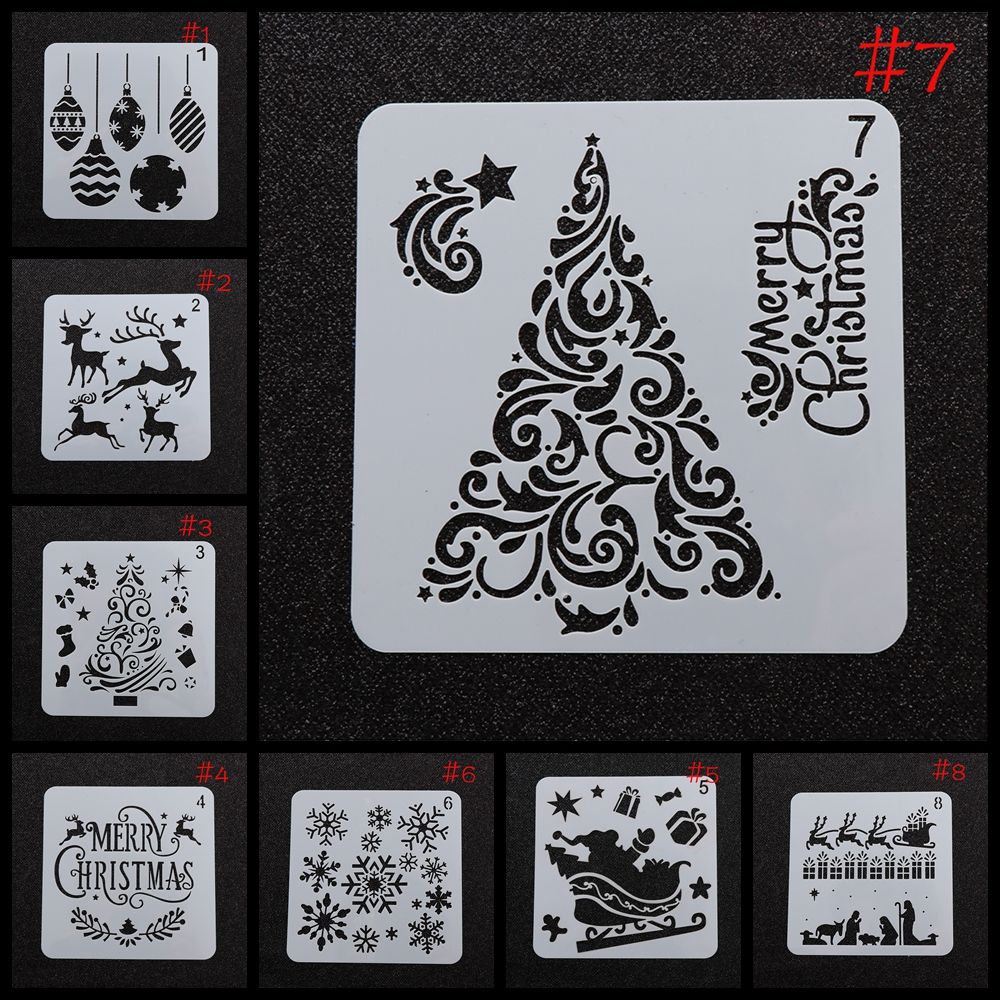 Многослойная бумага, картон, настенная живопись, цветочный шаблон, тиснение, скрапбукинг, рождественские полые трафареты