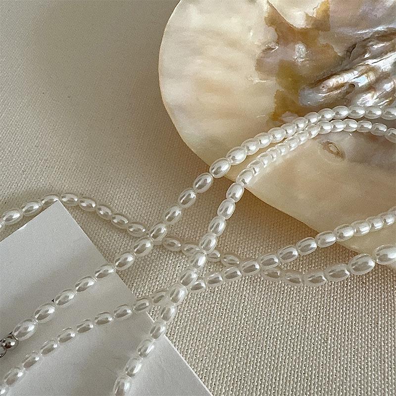 Винтажное жемчужное ожерелье с магнитной застежкой, нишевое, в стиле легкой роскоши, придворное, цепочка для ключицы, модное, универсальное, темпераментное ожерелье