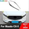 Для Mazda CX-5 CX5 KF 2017- 2024 Углеродная накладка на брови фар автомобиля, отделка век фар, аксессуары для экстерьера