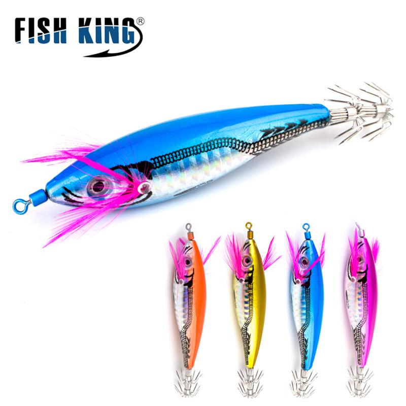 FTK 1pcs/4pcs Squid Bait Bait Shrimp Bait Swaying Luminous Squid Hook Light Fishing Tackle Fixture