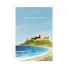 Henry Rivers Northumberland, Bamburgh Castle Paper Print