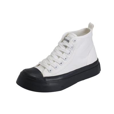 Женские кроссовки, повседневная обувь из парусины, женская мода, новые повседневные туфли с высоким берцем, женские туфли на платформе, туфли из вулканизированной кожи в корейском стиле