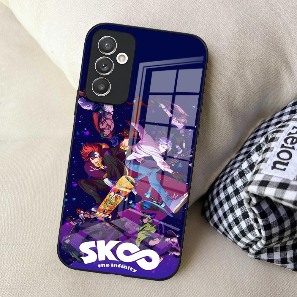 Чехол для телефона с аниме-персонажем S-Sk8 The Infinity для S25 Samsung S24 Ultra S23 Fe S22 Plus S20 S21 A16 A54 A34 A53 Стеклянная крышка