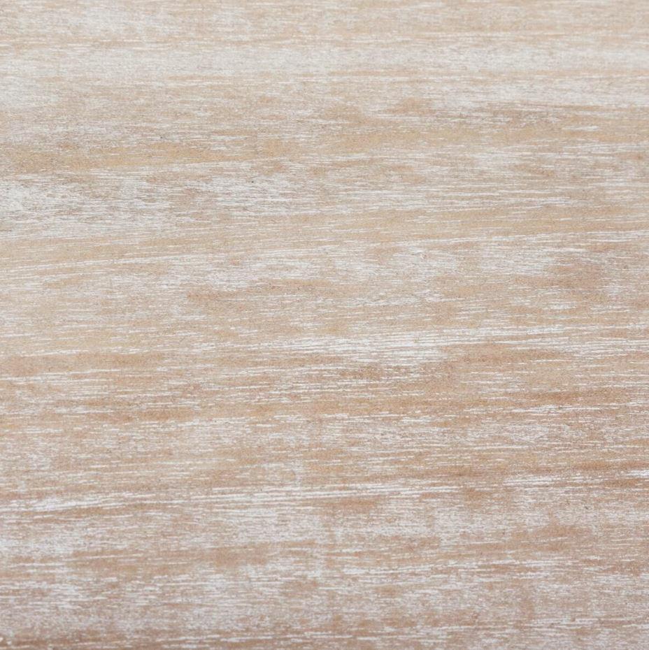 Chrysa white table with a classic drawer