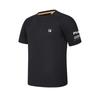 Fila Explore Series Однотонный пуловер с круглым вырезом и коротким рукавом, мужской топ, глубокий черный A11M427115FBK