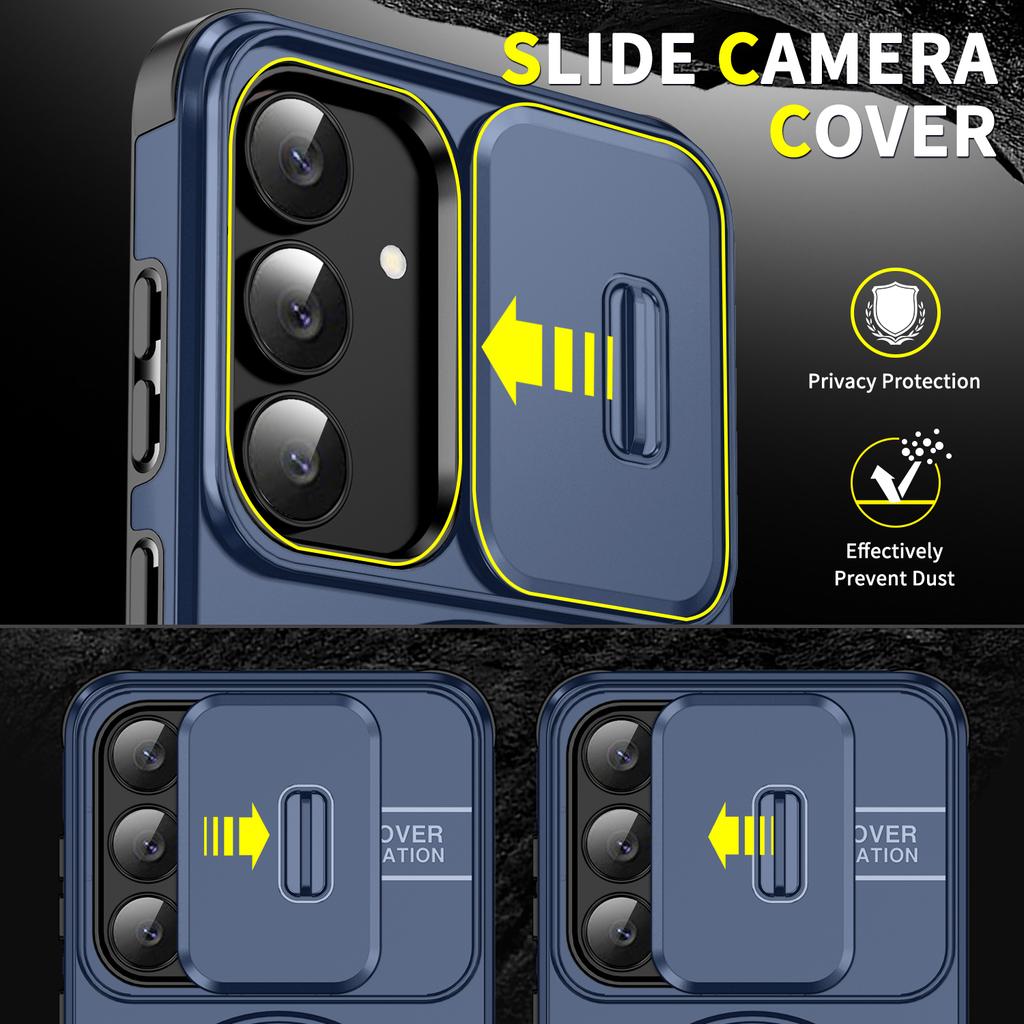 Защитный чехол для Samsung Galaxy S25 FE A17 S24 Ultra S23 S21 S22 Plus A16 A56 A36 A55 A35 A15 Противоударный чехол-подставка