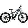 SAMEBIKE RS-A08-II 1000W Electric Mountain Bike 26" Fat Tires Off-Road Ebike with 48V 17Ah Battery Double Suspension System
