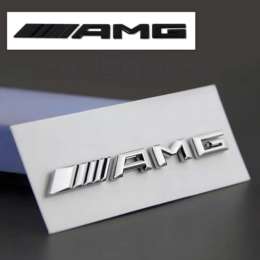3D значок AMG для автомобиля, ABS наклейка на задний багажник, Декоративный аксессуар для Mercedes Benz W108 W124 W126 W140 W168 W169 W176 W177 W212 GLA