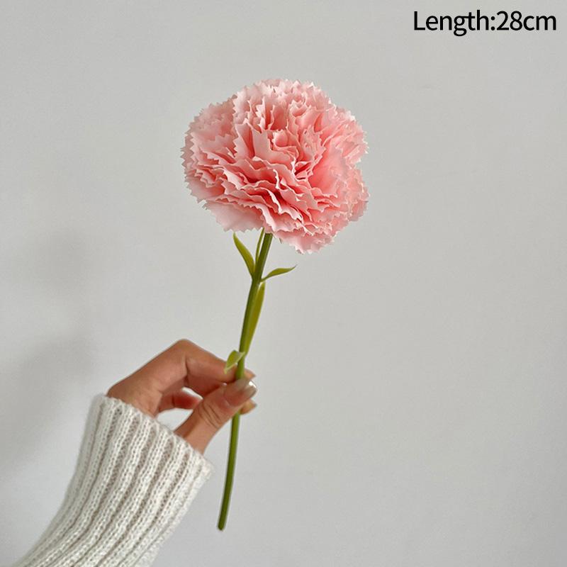 Artificial Carnation Flower Mother's Day Gift Diy Carnation Bouquet Vase Arrangement Decoration Mother's Day Bouquet Home Decor