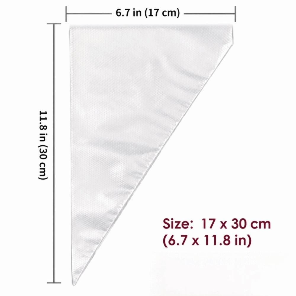 100PCS PE Piping Pastry Bag Thickened Cream Icing Bag New Cupcake Piping Bag Cake Decorating