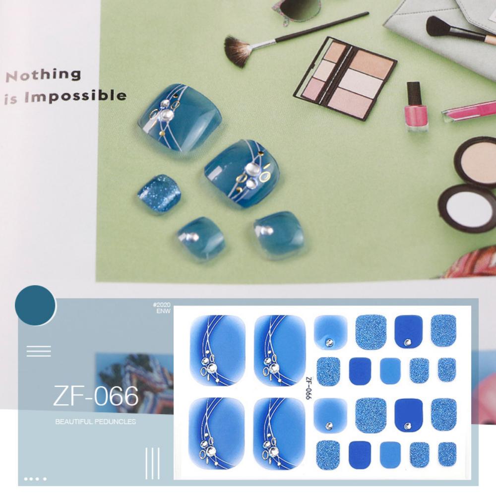 Наклейка для ногтей на ногах трехмерная 3D имитация страза наклейка для ногтей на ногах водостойкая наклейка для ногтей на ногах полная наклейка