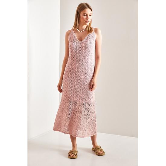 Women's Strap Openwork Summer Knitwear Dress