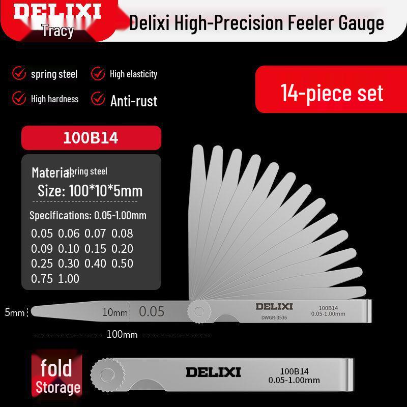 Высокоточный набор щупов из нержавеющей стали - Щуп для измерения толщины клапана и свечи, Бесплатная доставка