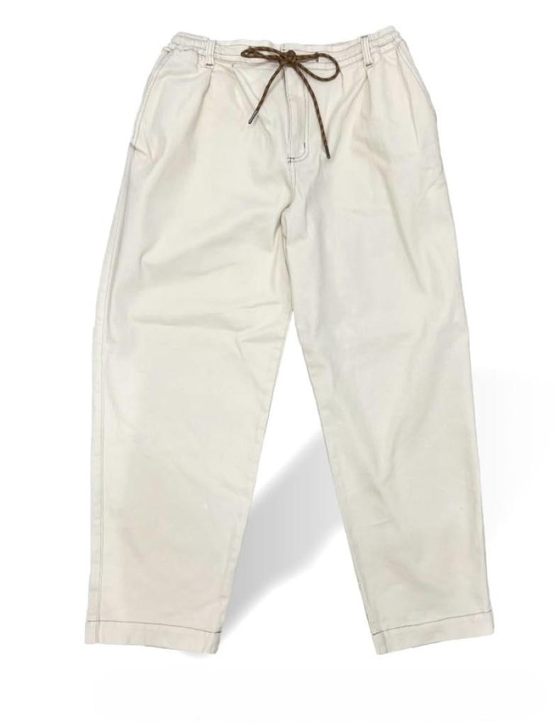 Gym Master 10oz Stretch Denim Two-Pleated Pants, 10oz Stretch Katsuragi Two-Pleated Pants, G421745, Size 30: Natural (Katsuragi), XL