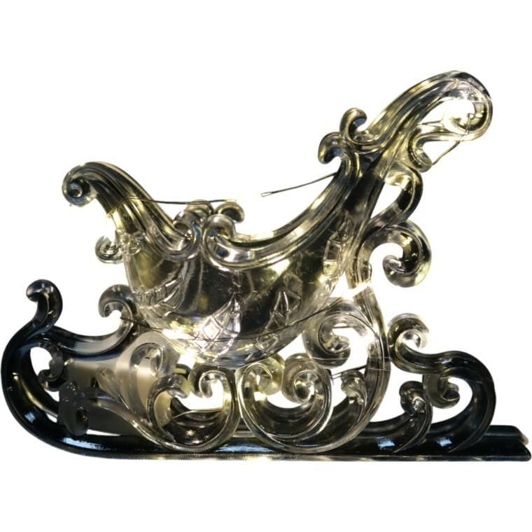 Acrylic LED sleigh decoration - pendant 15CM