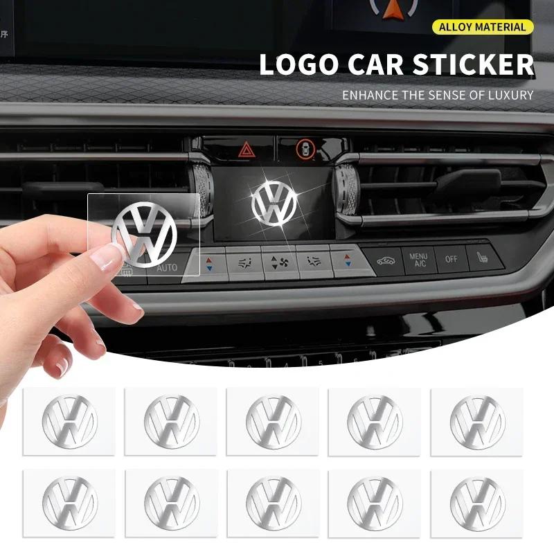 VW 2/5/10pcs Car 3D Metal Stickers Auto Logo Decals Styling For Volkswagen VW GTI Golf 7 Polo Tiguan Passat Jetta Accessories