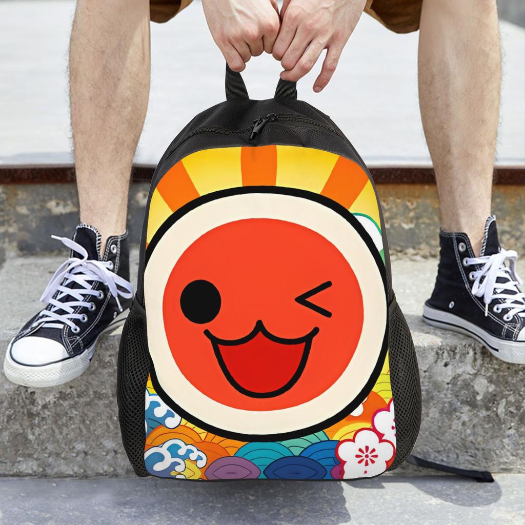 Рюкзак Taiko no Tatsujin Красивые рюкзаки Женский уличный прочный школьный рюкзак Высококачественный рюкзак