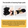 Archery Finger Tab Glove Faux Leather Three Finger Protector Hand Guard Shoot Hunting