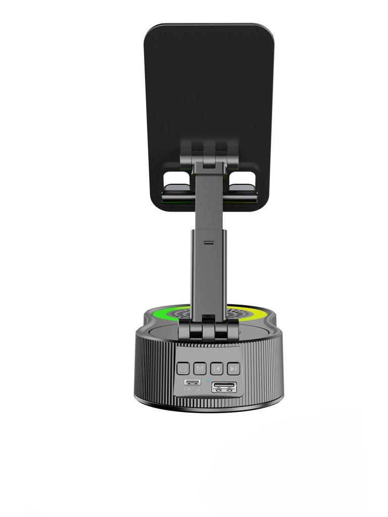 360° Rotating Phone Holder with Power Bank, Bluetooth Speaker & Portable Atmosphere Light