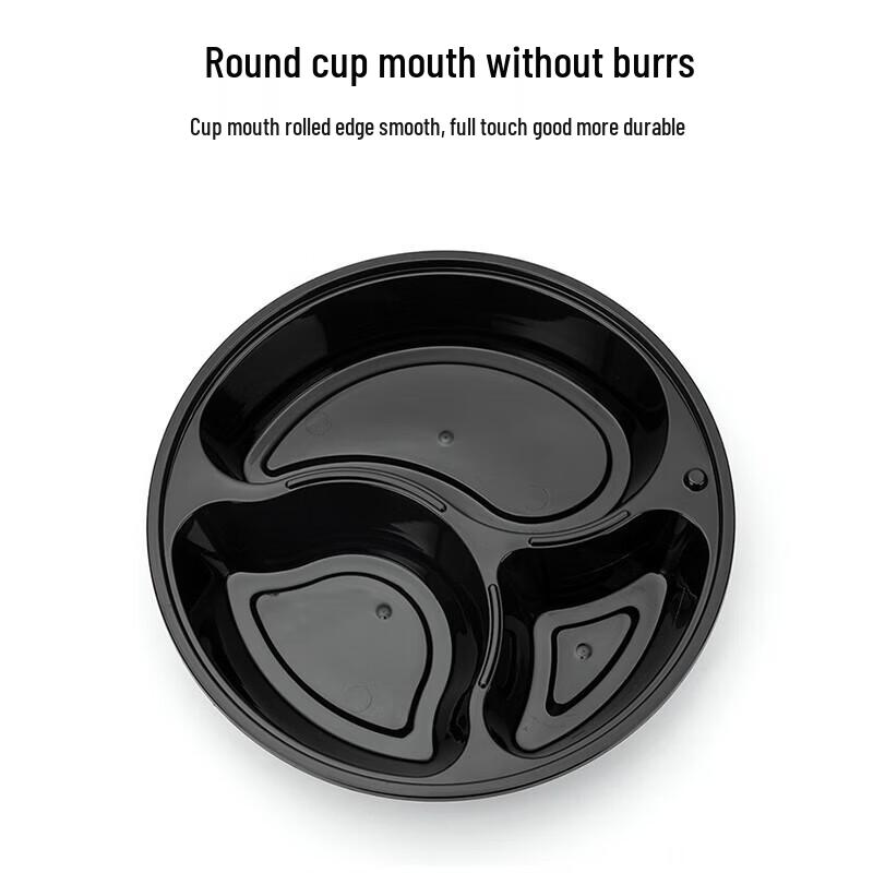 Круглый ланч-бокс Tongyuan 838 с 3 отделениями