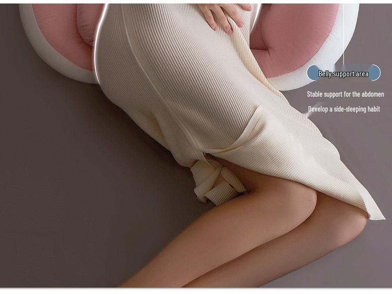 Подушка для беременных U-образной формы с поддержкой живота и спины для спящих на боку