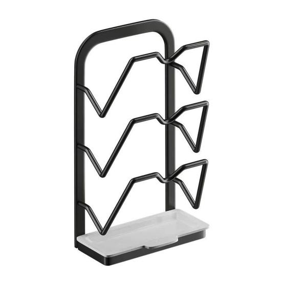 Настенный держатель для крышек от кастрюль, кухонная стойка для хранения крышек от кастрюль, органайзер для крышек от кастрюль без сверления со съемным поддоном