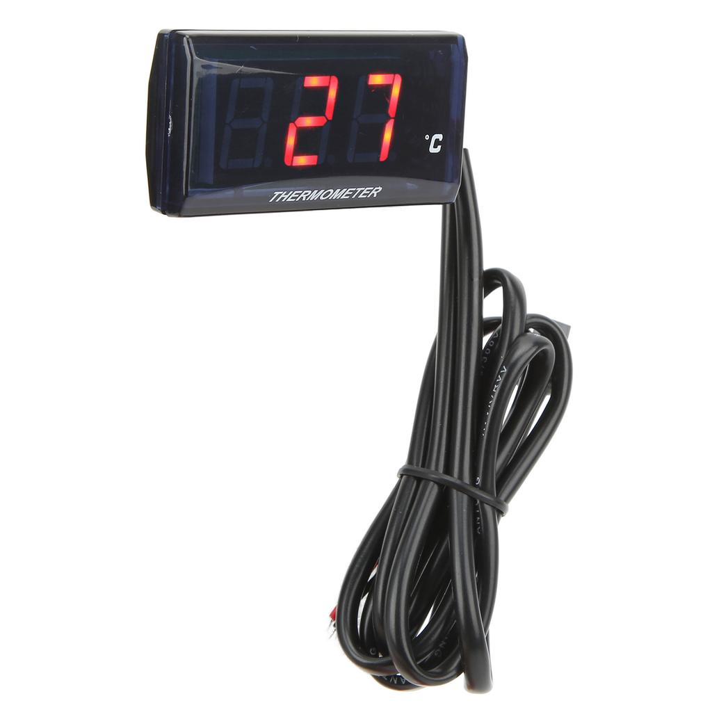 Мотоциклетный цифровой датчик температуры воды Ультратонкий DC 12V ЖК-дисплей с адаптером датчика 22 мм для большинства мотоциклов