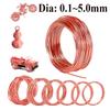 0.1mm-5mm 99.99% Red Copper Wire Copper Coil Conductive Copper Wire Superfine Copper Wire Conductive Copper Wire