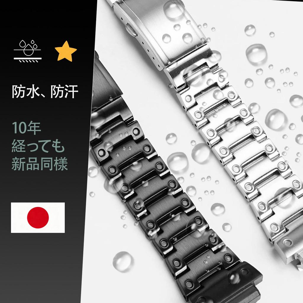 Набор запасных частей для часов, совместимый с и полностью кованой водонепроницаемой нержавеющей сталью 316L и мужскими инструментами [Tyqzor], G-SHOCK DW-5600/5000/5025,