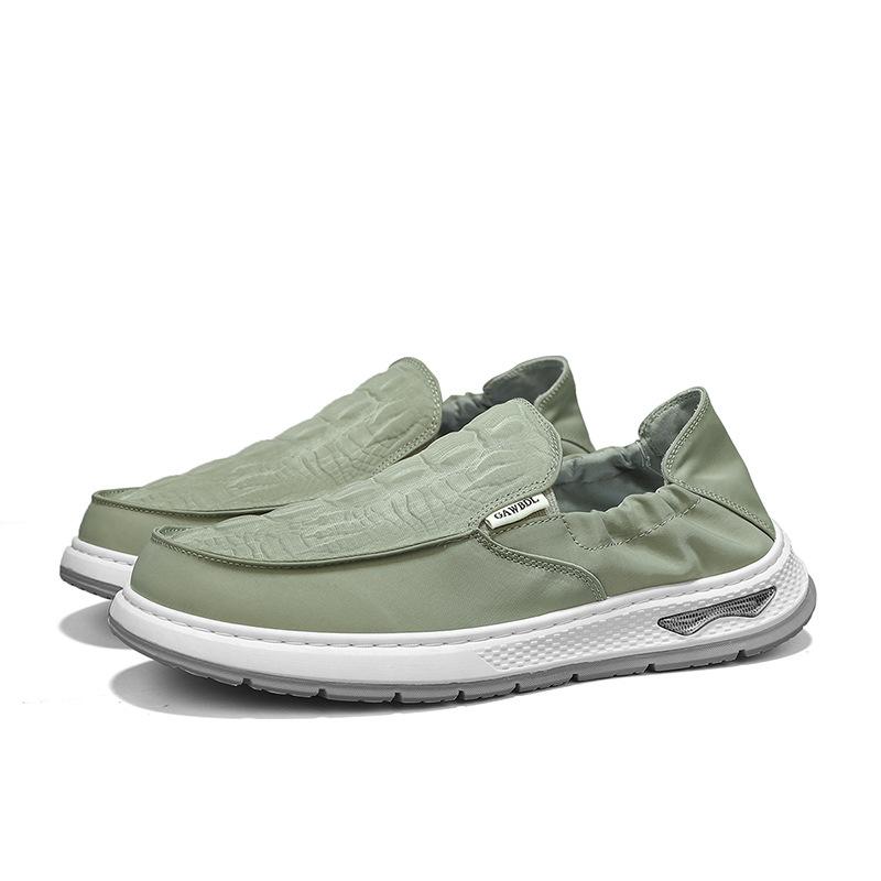 Canvas shoes new men's lazy shoes ice silk mesh men's shoes comfortable breathable socks shoes